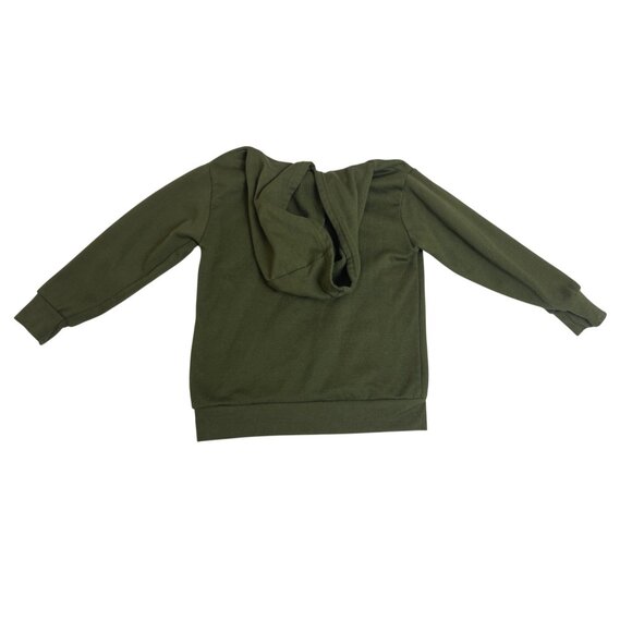 Star Wars The Mandalorian Kids Hoodie Protect Attack Green Size 6 - Picture 2 of 5